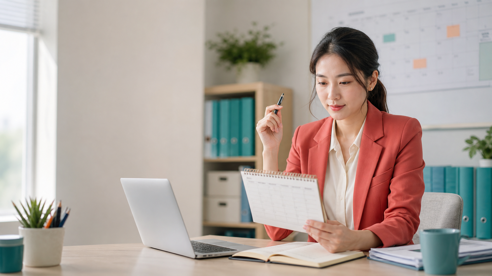 Nhân viên dự án kiểm tra lịch và xác nhận thời hạn công việc